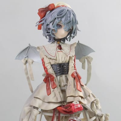 Touhou Project Remilia Scarlet Anime Model Kort Haar Vampier Meisje Beeldje Verzamelaar Bureau Decoratie Model Speelgoed Voor Otaku Fans about 27cm vuurrood