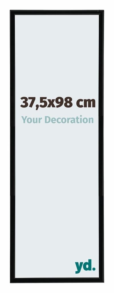 Your Decoration - Puzzellijst 37,5x98 cm - Zwart Hoogglans - Puzzellijst 1500-2000 stukjes - Kunststof Fotolijst - Annecy