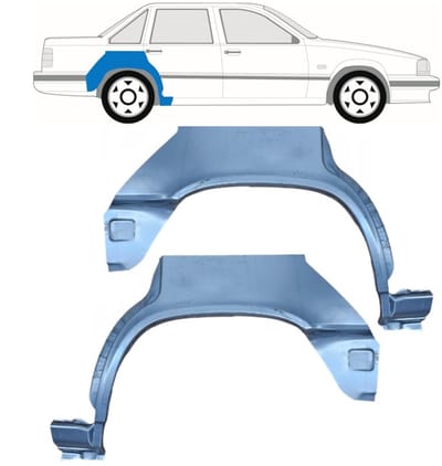 Reparatiepaneel achterspatbord voor Volvo 850 1991-1997 / Links + Rechts / Set