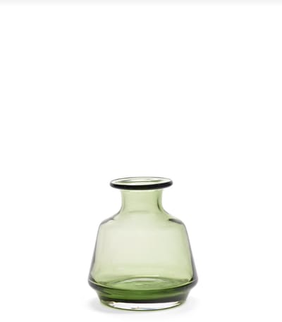 Serax Vaas-Vaas voor Bloemen Glas Groen D 15 cm H 16 cm