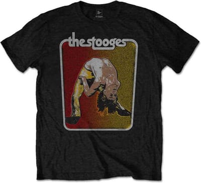 The Stooges - Iggy Bent Double Heren T-shirt - S - Zwart