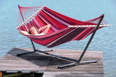 Amazonas Hangmat SummerSet - Aruba fuego hangmat met standaard Sumo