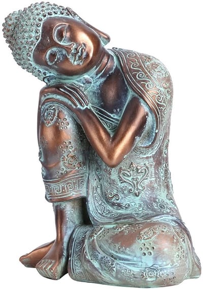 Dailygoody - Boeddhabeeld - Meditatie Decor - Handgeschilderde