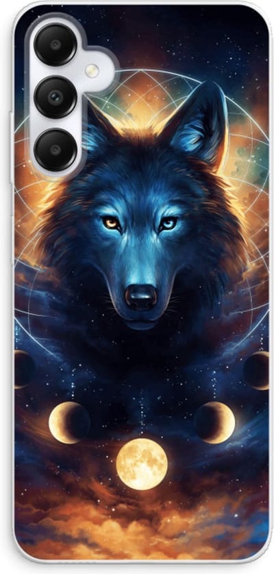 Case Company® - Hoesje geschikt voor Samsung Galaxy A05s hoesje - Wolf Dreamcatcher - Soft Cover Telefoonhoesje - Bescherming aan alle Kanten en Schermrand