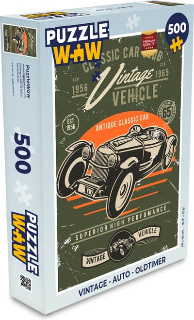Puzzel Vintage - Auto - Oldtimer - Legpuzzel - Puzzel 500 stukjes