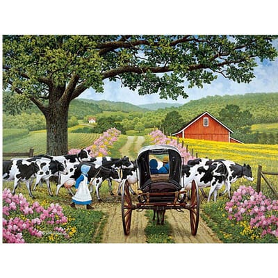 Diamond Painting boerenlandschap Diamond Painting Kruissteek Diamond Borduurwerk 20X30CM black