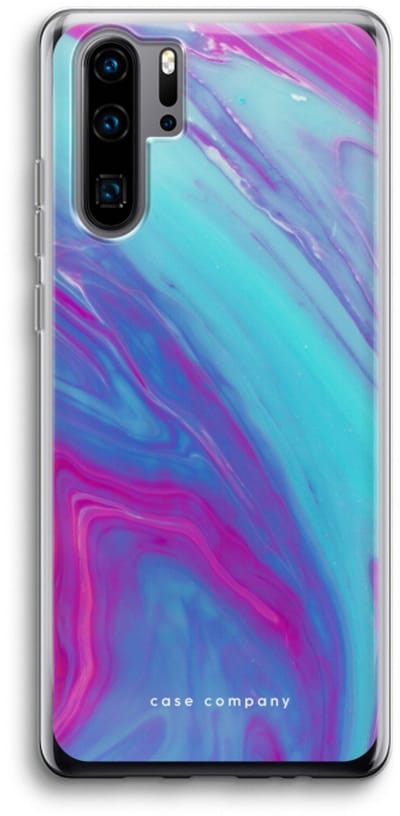 Case Company® - Hoesje geschikt voor Huawei P30 Pro hoesje - Zweverige regenboog - Soft Cover Telefoonhoesje - Bescherming aan alle Kanten en Schermrand