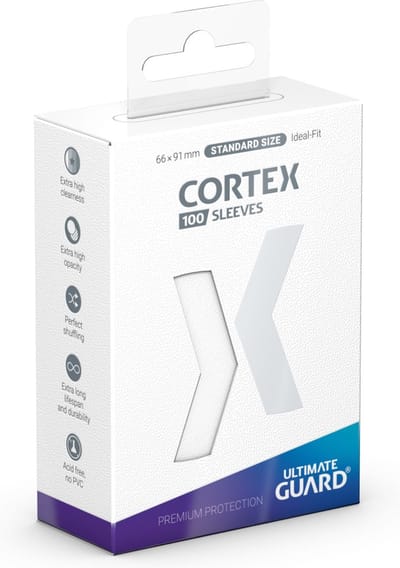 Ultimate Guard Cortex Sleeves Standard Size (100) - White