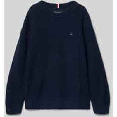 Regular fit gebreide pullover van katoenmix