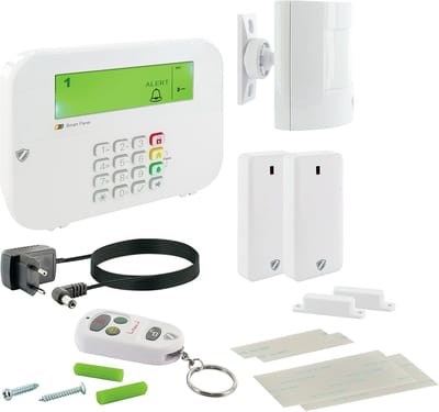 Draadloos Alarmsysteem - Inbraakbeveiliging - Huisbeveiliging - 8 Beveiligingszones - 3x15x11 cm - groen