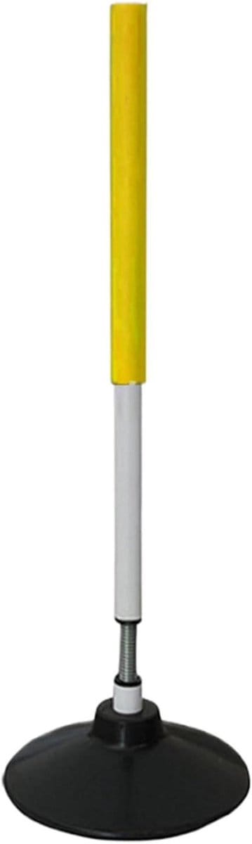 Trainingspalen Set - Snelheidspalen Sport - Sportieve Vaardigheden Verbeteren - Schokbestendige Stabiele Basis - 24 Inch Hoog - Zwart