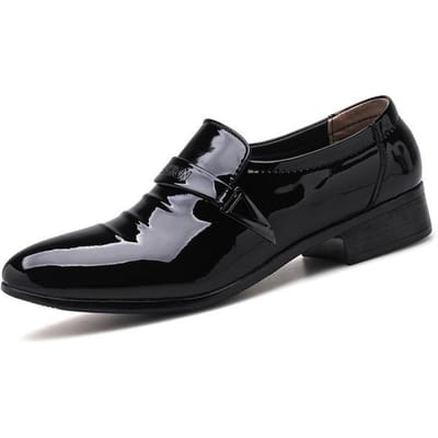 Zie Heren Lakleren Oxfords Modeontwerp Zwart Feest Gesp Zakelijke Schoenen Wit Bruiloftsschoenen Plus Maat38 -48 48 zwart