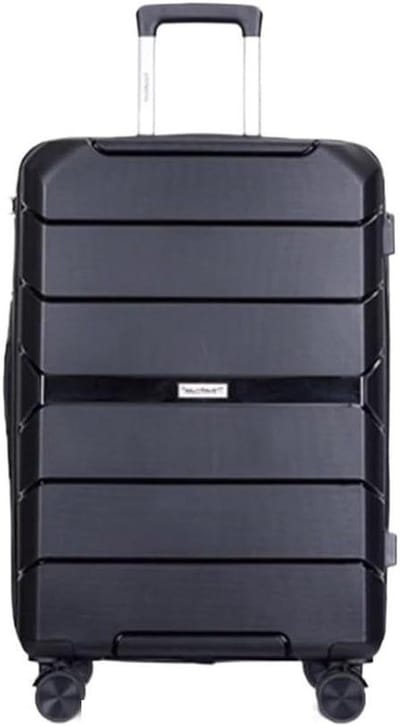 Reis Koffer Set - Bagage Trolley - Veilig Reizen - Lichtgewicht PP Materiaal - 20/24/28 inch - Zwart