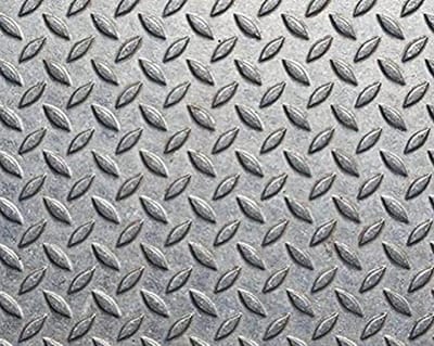 Stalen Ribbelplaat - Traanplaat Staal - Oprijplaten Maken - Op Maat Gesneden - 300x400mm - Metaal