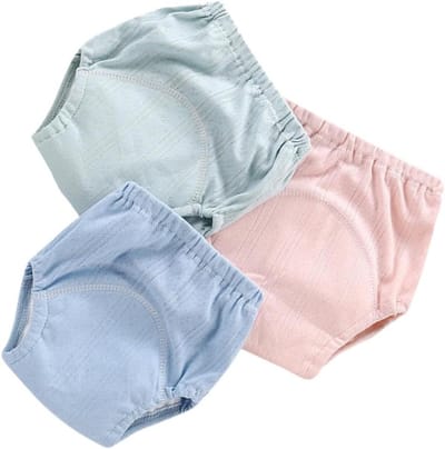 Baby Potty Training Pants - Oefenbroekjes Luiers - Zindelijkheidstraining - Ademend Katoen - 3 Stuks - Mix Kleuren