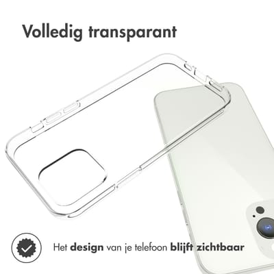 Accezz Hoesje - Geschikt voor Apple iPhone 13 Pro - Clear Backcover - Transparant