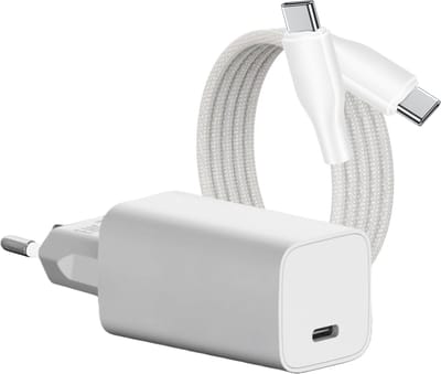 Snellader met usb-c kabel 3 meter - 65 Watt - Geschikt voor Dell, HP, MacBook, Samsung, iPhone 16 etc