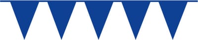 Vlaggetjes blauw - feestversiering vlaggenlijn blauw 10 meter - Amscan Vlaggenlijn Donkerblauw 10 Meter
