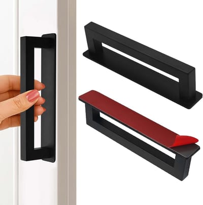 Set van 2 Zelfklevende Deurgrepen 150mm - RVS Duw- en Trekhandgrepen voor Keuken, Meubels en Kasten