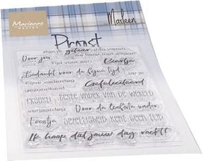 Marianne Design Clear stamps - proost