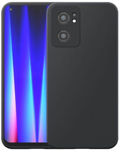Geschikt voor OnePlus Nord CE 2 Telefoonhoesje Zwart Flexibel Siliconen TPU hoesje - Flexible Back Cover Case Siliconen TPU - Zwart - Smartphonica geschikt voor OnePlus Nord CE 2 5G