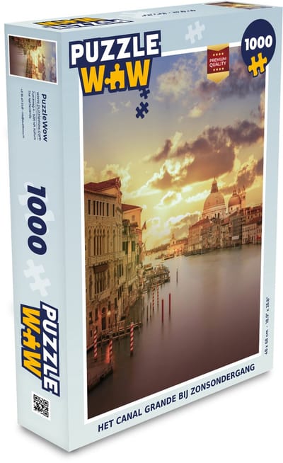 Puzzel Architectuur - Lucht - Venetië - Kanaal - Legpuzzel - Puzzel 1000 stukjes volwassenen