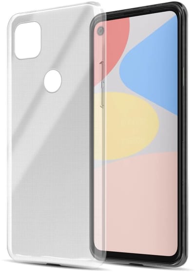 Cadorabo Hoesje geschikt voor Google PIXEL 4A 5G in VOLLEDIG TRANSPARANT - Beschermhoes gemaakt van flexibel TPU Silicone Case Cover