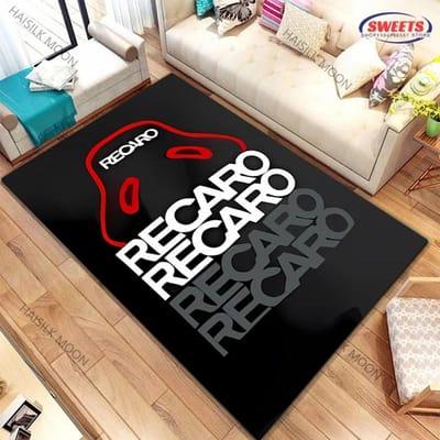 R-Recaro Logo Bedrukt Tapijt Woonkamer Slaapkamer Kantoor Groot Kleed Salontafel Balkonmat Verjaardag Thanksgiving Kerstcadeau 70x100cm (28x39in)