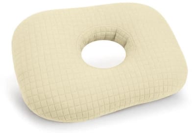 Oorkussen - Piercing Kussen - Donut Kussen met Gat voor Piercing Verzorging - Hoofdkussen Zijslaper - Ringkussen - Oorpijn Verlichten - Voor Iedere Slaaphouding - Orthopedisch Hoofdkussen - Oordoppen Slapen - Hoofd Kussen - Zijslaapkussen - Beige