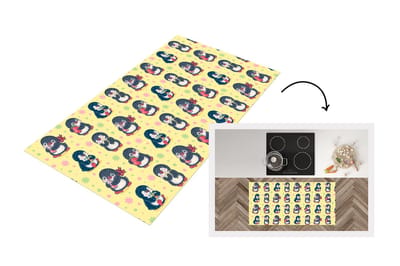 Keukenloper - Loper keuken - Aardbei - Design - Pinguïn - 120x60 cm - Keukenloper vinyl