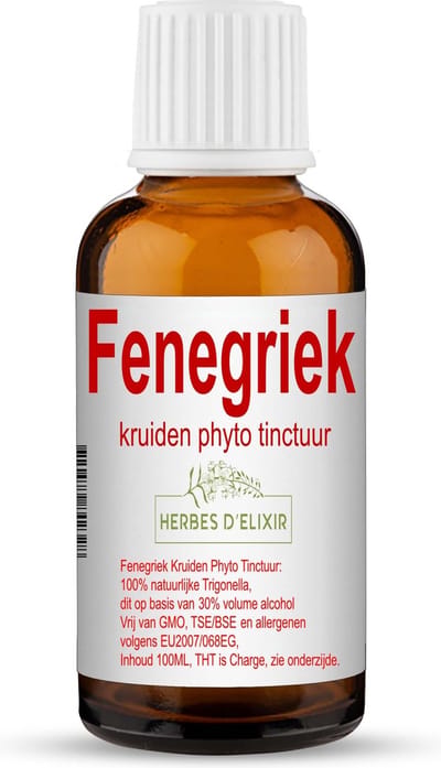 Herbes D'elixir Fenegriek Tinctuur – 100 ml – 1 Fles – Natuurlijke ingrediënten
