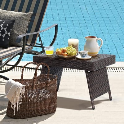 Koffietafel Buiten - Lage Tafel Tuin - Terras en Tuin - Inklapbaar en Verstelbaar