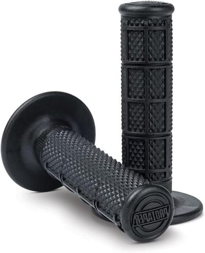Fietshandgrepen - Stuurhandvatten Grips - Verbeterde Grip - 1/3 Wafel Patroon - Standaard Maat - Zwart