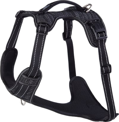 Rogz Explore Tuig Gevoerd Zwart - Hondenharnas - Xl 66-105 Cm