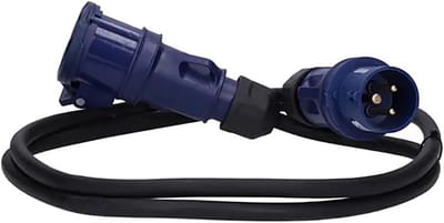CEE Verlengkabel voor Camping en Caravan - 3-polig, 230V, 16A, IP44, 2m
