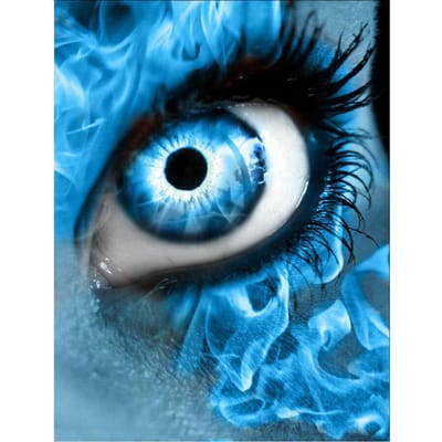 Aangepaste foto Diamond schilderij blauwe ogen volledige ronde boor diamant borduurwerk steentjes Home Decor 20X30CM black