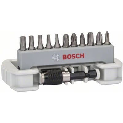 Bosch Accessories 2608522129 Bitset 12-delig Kruiskop Phillips, Kruiskop Pozidriv, Binnen-zesrond (TX)