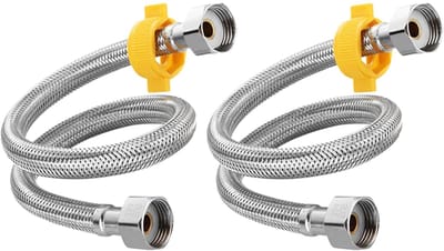 Peysaitr-304 Roestvrijstalen Flexibele Slang – Universele Slangconnector voor Kraan, Toilet & Waterverwarming – Drukbestendig, Roestvrij & Duurzaam