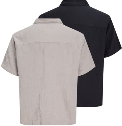 JACK&JONES ORIGINALS - JORNANTUCKET DOUBL CLOTH SHIRT SS 2PK MP Heren Overhemd