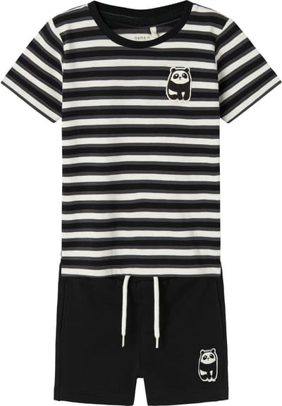 NAME IT NMMDIKE SS TOP/SWE SHORTS SET PB Jongens Kledingset - Maat 122