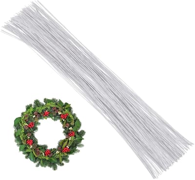 Bloemendraad Wit - Bloemstengels Knutselen - Bloemstukken Maken - 26 Gauge Dikte - 100 Stuks - Wit