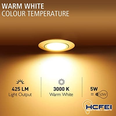 3x Dimbare LED Inbouwspots - Matt Chroom - 3000K Warm Wit - GU10 - Rond - Voor Woonkamer, Hal en Slaapkamer