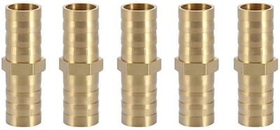 Pijpverbinder 10mm Messing - Rechte 2-weg Koppeling - Slangverbinder - Prikkeldraad - Industriële Kwaliteit - Hoogwaardige Service