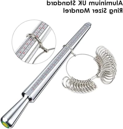 Ring Sizer Set - Meetinstrument Vingermaat - Sieraden Maken - Britse en Amerikaanse Maten - 26 Stuks - Aluminium