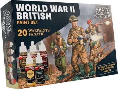 The Army Painter - Historical: WWII British - 20×18mL Acryl Kleuren, Washes en Metallics - WP8084P