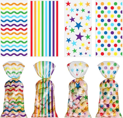 100 Transparante Goody Bags - Snackzakjes - Cadeauverpakkingszakjes - 27 x 13 cm - Geschikt voor snoep, koekjes, snacks en knutselwerkjes