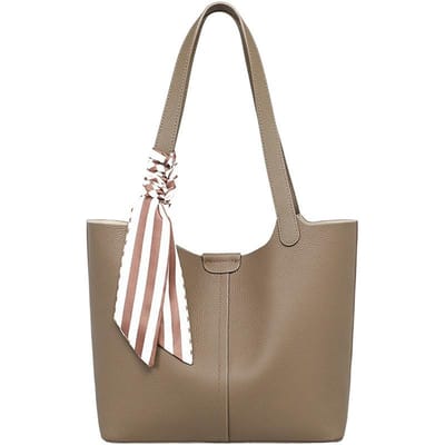 Lente/Zomer Tote Bag Dames Mode Schoudertas Werk Reizen Leren Tas voor Dames gray