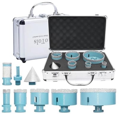 Diamanttegelboorset Set met 8 Stukken voor Porselein, Keramiek, Marmer en Steen