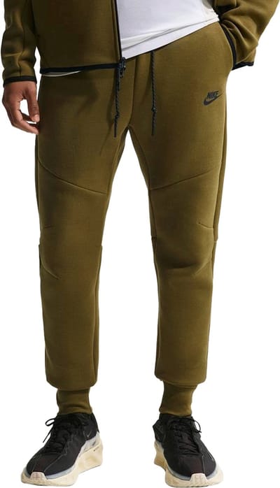 Nike tech fleece joggingbroek in de kleur groen.