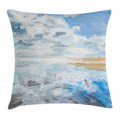 ABAKUHAUS Wolke kussenhoes – 40x40 cm – dubbelzijdig bedrukt, wasbaar